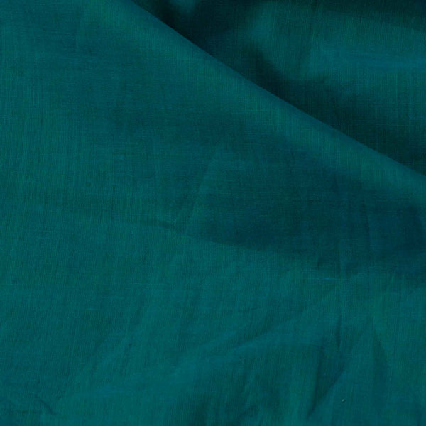 ( Precut 1.40 Meter ) Rayon Slub Silk Cotton Fabric Teal