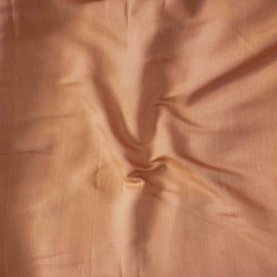 Pre-Cut 1.95 Meter Satin Linen Light Orange Hand Woven Fabric