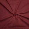 Slub Cotton Plain Maroon Hand Woven Fabric