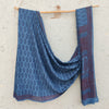 TARA-Pure Cotton  Bagh Blue  Hand Block Printed Saree
