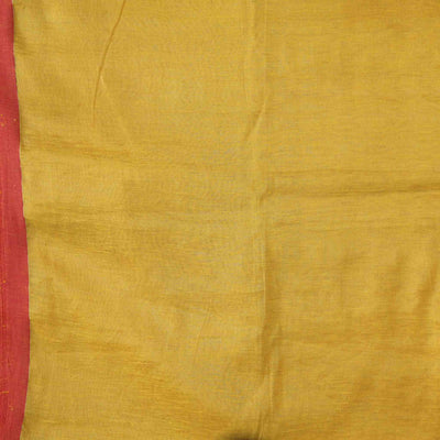 Tissue Plain Mustard  Hand Woven Fabric