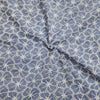 Pure Cotton Powder Blue Floral Hakoba Fabric