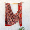 AARA- Beautiful Rich Modal Silk Ajrak Hand Block Printed Saree