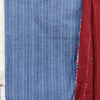 AARU - Pure Cotton Handloom Blue Top Fabric With Maroon Bottom And A Maroon Kaatha Dupatta