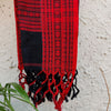 AASAWARI - Pure Cotton Black Red Manipur Inspired Bengal Weave Handwoven Saree