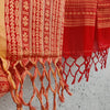 AASAWARI - Pure Cotton Red Manipur Inspired Bengal Weave Handwoven Saree