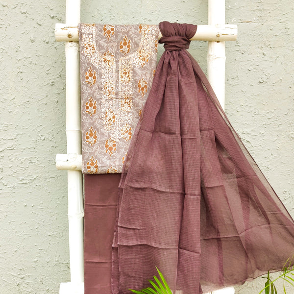 ABHAA - Pure Cotton Jaipuri Pitan Work Set