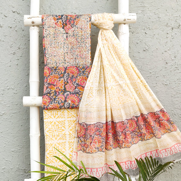 ABHILASHA - Pure Cotton Jaipuri Pitan Work Set