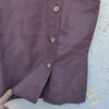 AISHA-Pure Cotton Dark Brown Plain Everyday Wear Top