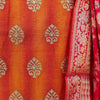 ANOKHI - Cotton Silk Orange Embroidered Top With Pink Cotton Silk Bottom And A Banarasi Dupatta