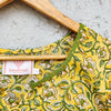 ANTARA- Yellow Jaipuri Kurta With Simple Neck Detailing