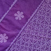 APPLIQUE QUEEN - Pure Cotton Monochrome Applique Suit Sets Purple