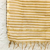 BUNNAI - Chanderi Beige Brown Golden Stripes Light Weight Dupatta
