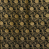 Banarasi Brocade Black With Gold Zari All Over Flower Bud Jaal Woven Fabric