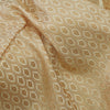 Banarasi Brocade Cream Gold Self Design Jaali Woven Fabric