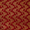 Banarasi Brocade Red With Gold Zari Floral Jaal With Beautiful Border Woven Fabric