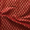 Banarasi Brocade Red With Gold Zari Spade Motif Woven Fabric