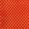 Banarasi Brocade Red With Tiny Gold Buttis Handwoven Fabric