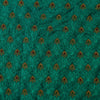 Banarasi Brocade Teal Self Design With Gold Motifs Woven Fabric