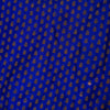 Banarasi Satin Brocade Blue With Gold Tiny Leaf Motif Woven Fabric