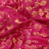 Banarsi Brocade Pink With Gold Jaal Woven Fabric