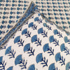 Blooming Blues Pure Cotton Jaipuri Double Bedsheet