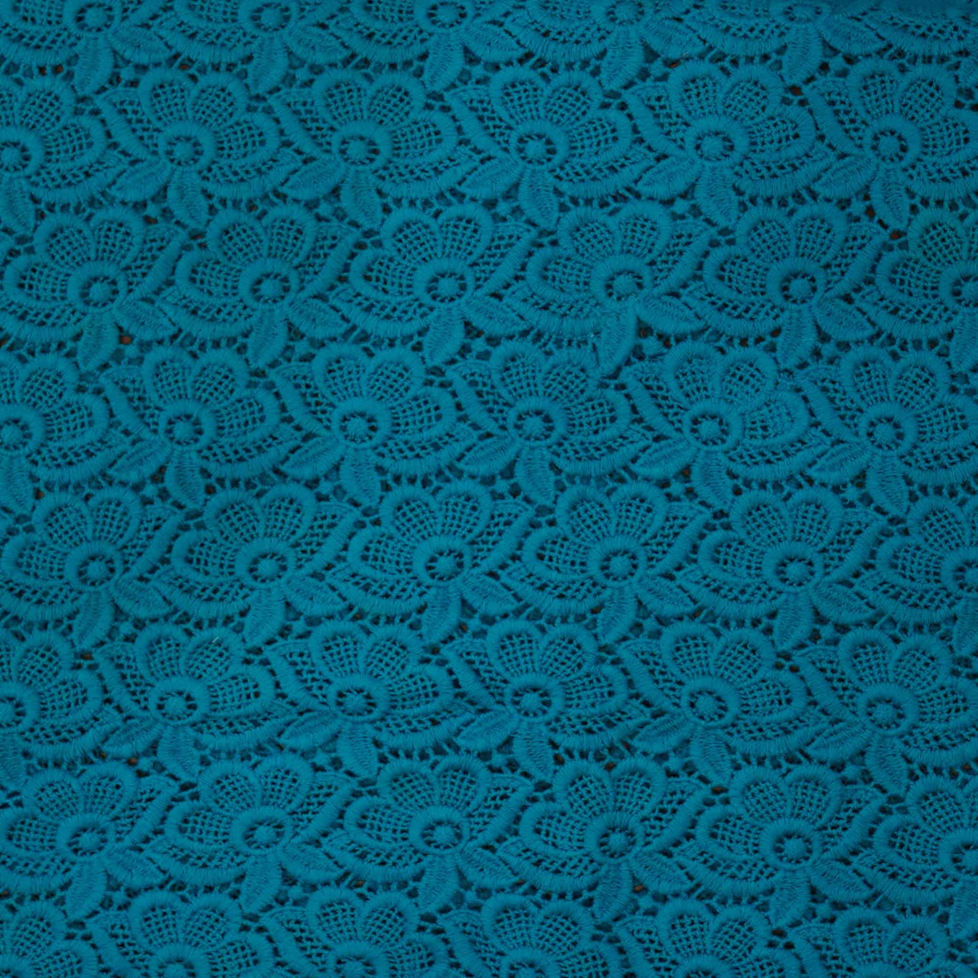 Blue Lace Fabric - Sanskruti
