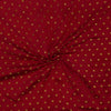 Brocade Red With Tiny Gold Flower Motifs Woven Blouse Fabric (0.95 Meter)