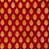 Brocade Maroon With Gold  Zari Tree Motif Weave Hand Woven Banarasi Fabric