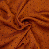Brown Zomato Georgette With Dark Brown Self Weave Fabric