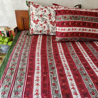 Chaafa Pure Cotton Jaipuri Double Bedsheet