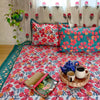 Champa Pure Cotton Jaipuri Double Bedsheet