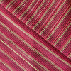 Chanderi Lurex Pink Stripes Jaal Fabric