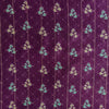 Chanderi Lurex Plum With Vintage Flower Motifs Fabric