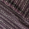 Chanderi Lurex Umber With Patterned Stripes Fabric