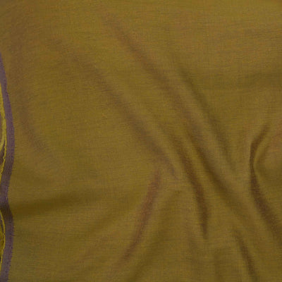 Cotton Silk - Brown Mustard Purple Hint