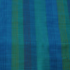 Cotton Silk Shades Of Blue Kaatha Stripes Fabric