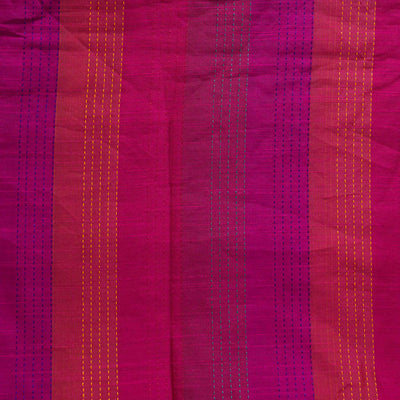 Cotton Silk Shades Of Pink Kaatha Stripes Fabric