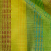 Cotton Silk Shades Of Yellow Kaatha Stripes Fabric