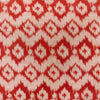 Cotton Red Silk Nano Ikkat With Blurry Digitally Woven Pattern