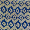 Cotton Silk Blue Nano Ikkat With Blurry Digitally Woven Pattern