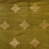 Cotton Silk Pastel Pista Green With Beige Brocade Motif Woven Fabric