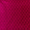 Cotton Silk Rani Pink With Interlocked Checks Fabric
