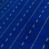 Crepe Cotton Royal Blue With Grey Thread Embroidery Fabric
