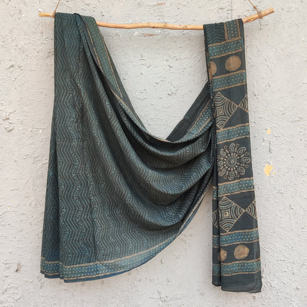 DHARA- Akola Hand Block Printed Saree