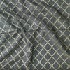 Dola Silk Grey With Zari Checks Fabric