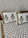 Ek Khwab Pure Cotton Jaipuri Double Bedsheet Thread Count 250