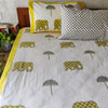 Gardens Of Rajasthan Pure Cotton Jaipuri Double Bedsheet