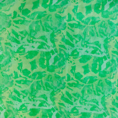 Georgette Green Abstract Fabric