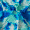Georgette Rich And Flowy Shades Of Blue Abstract Fabric